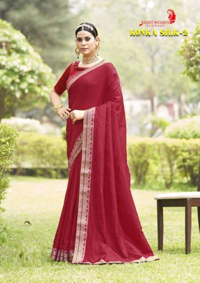 Konka Silk Vol 2 By Right Women Fancy Vichitra Silk Saree Collection